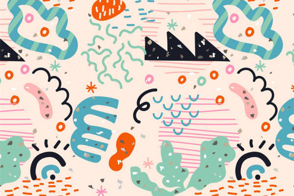 探索抽象艺术风格：多彩服装印花面料设计