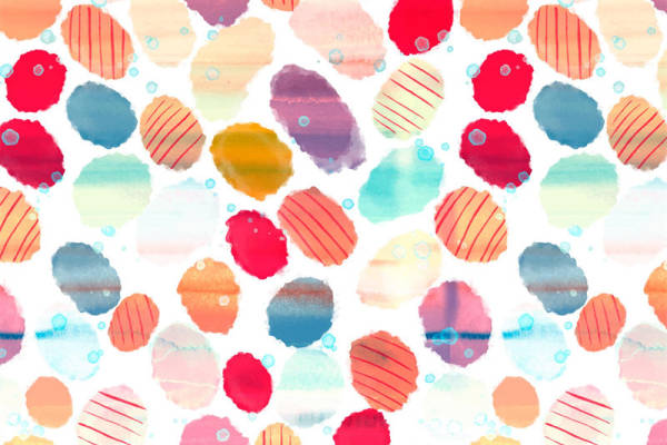 多彩水彩风格面料印花，点亮你的服装世界