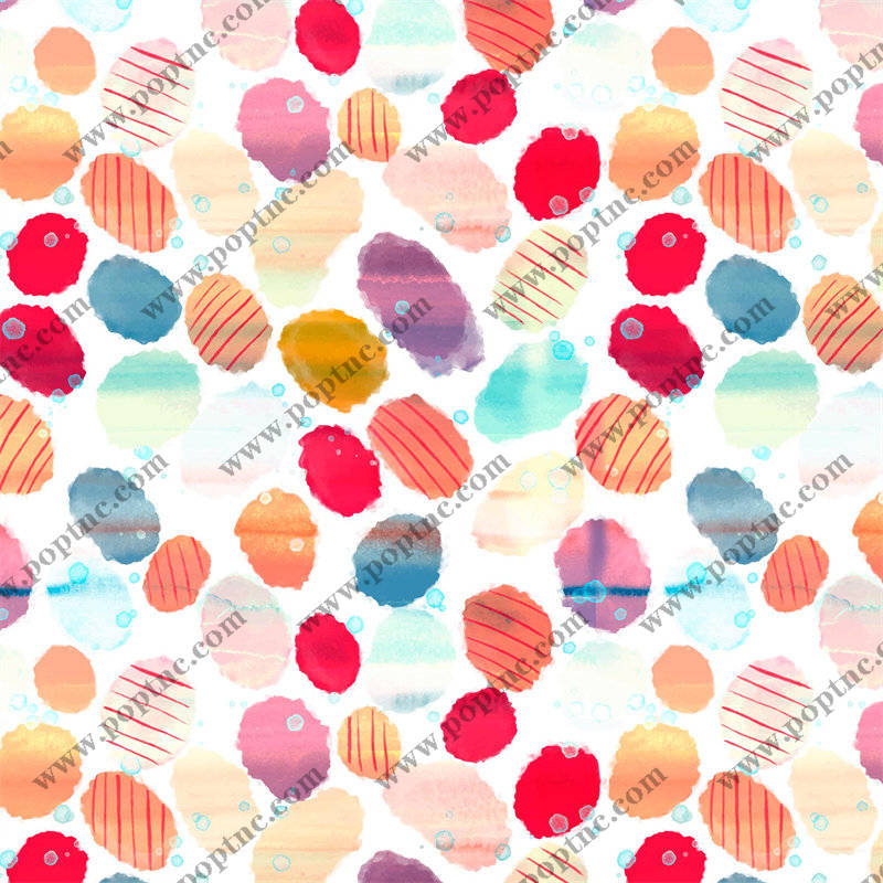 多彩水彩风格面料印花,点亮你的服装世界