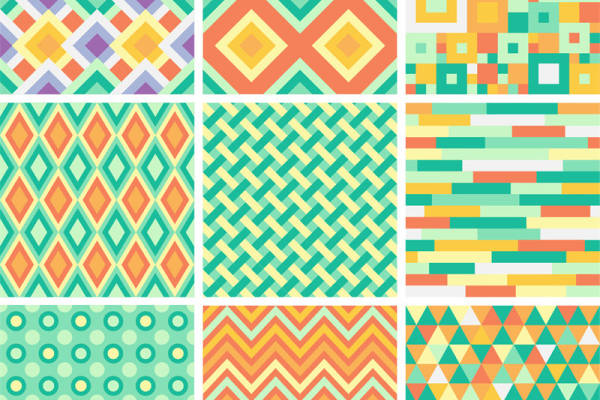 探索多彩几何图案的服装印花面料设计