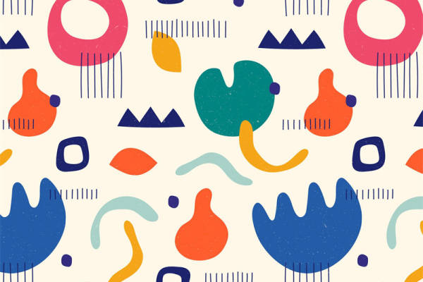 探索抽象艺术:多彩几何图案服装印花面料