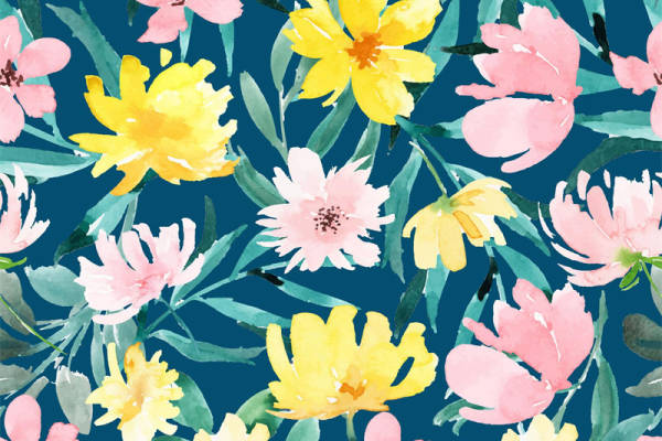 春日绽放：优雅花卉面料印花服装设计