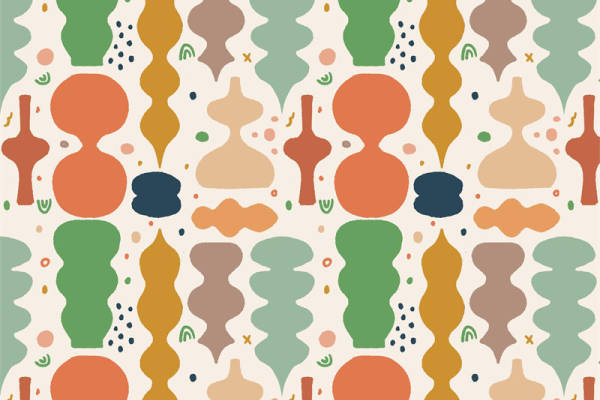 探索抽象艺术的魅力:多彩几何图案服装印花面料