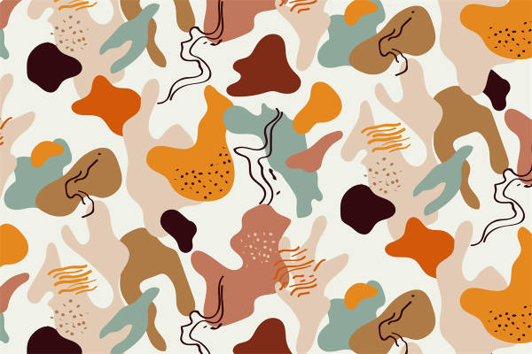 探索自然之美:抽象艺术风格面料印花服装