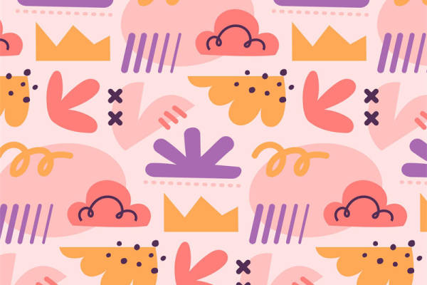 可爱卡通动物图案服装印花面料设计