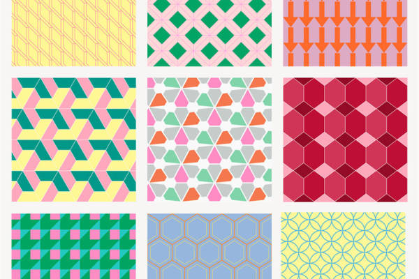 探索多彩几何图案的面料印花与服装印花设计