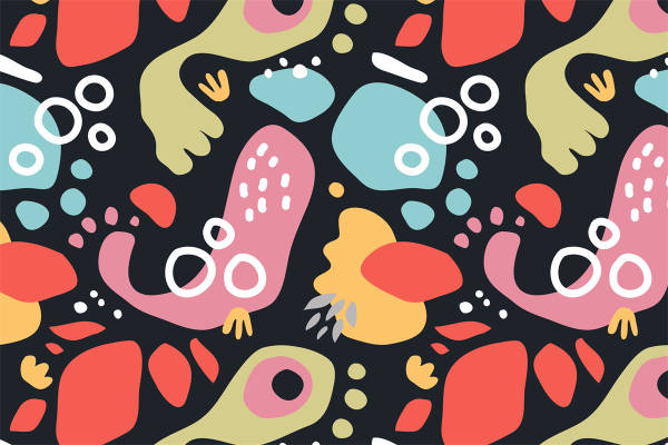 探索抽象艺术的魅力：多彩面料印花服装印花设计