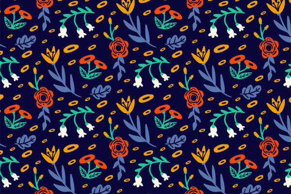 时尚花卉图案服装印花：春日里的清新风格