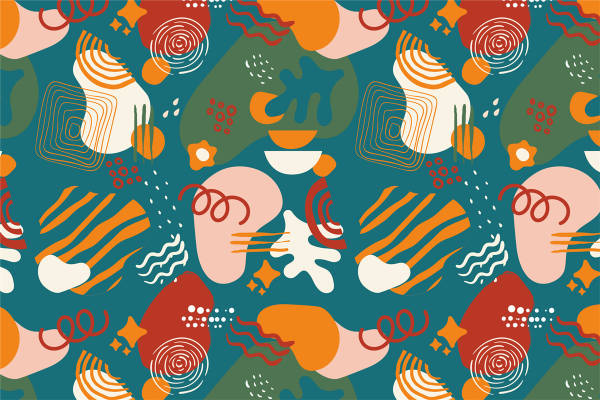 探索抽象艺术之美:时尚面料印花与服装印花设计