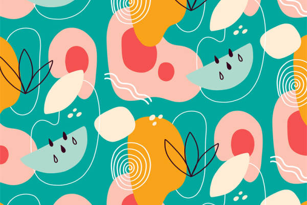 清新水果风格服装印花面料，夏日必备时尚选择