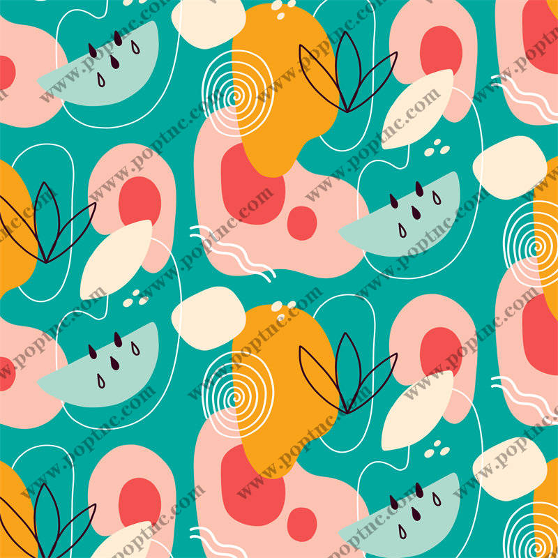 清新水果风格服装印花面料,夏日必备时尚选择