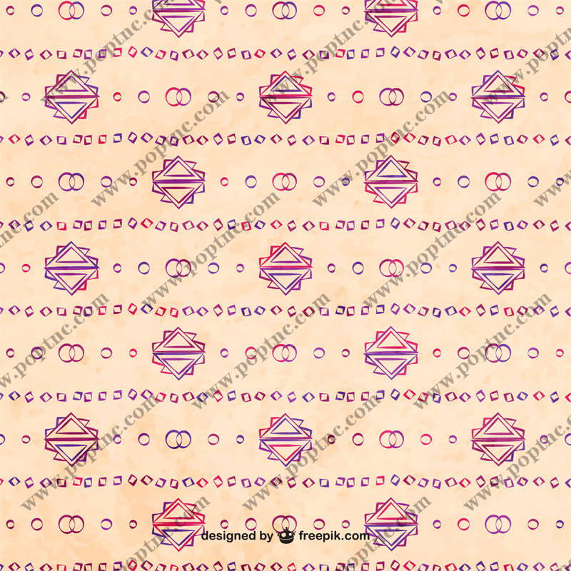 复古几何图案面料印花,打造经典服装印花风格