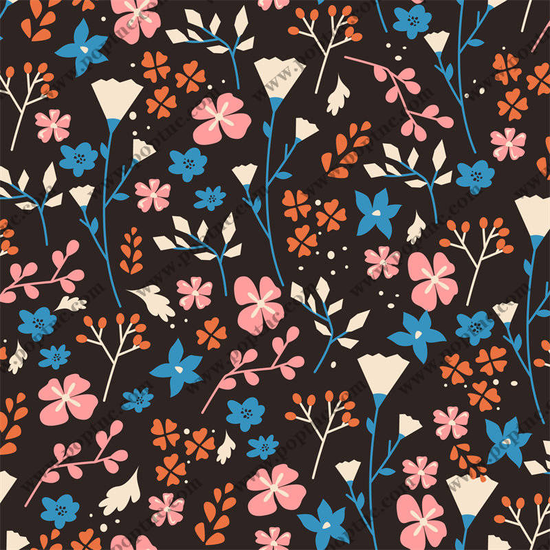 春日花园主题面料印花,为服装增添自然之美