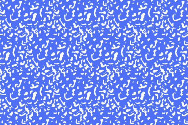 时尚潮流蓝色抽象图案服装印花面料