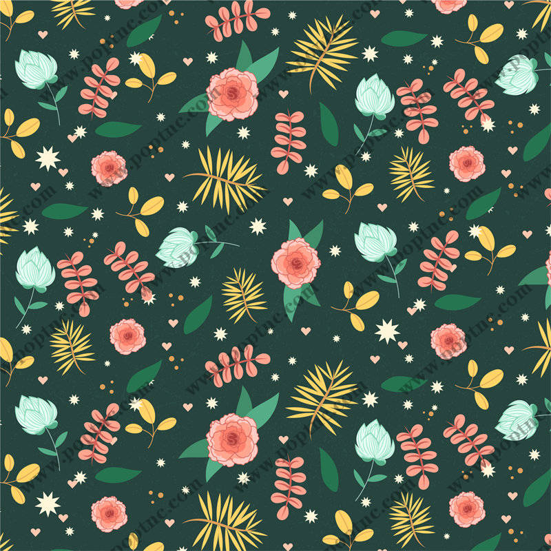 春日花园风格面料印花,打造清新自然服装印花设计