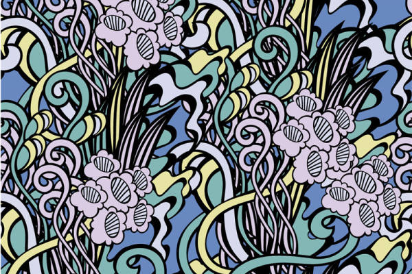 时尚花卉图案面料印花,打造独特服装印花风格