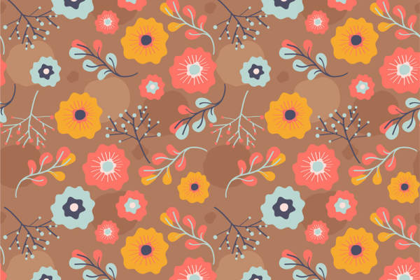 春日花卉图案面料印花，为服装增添自然活力