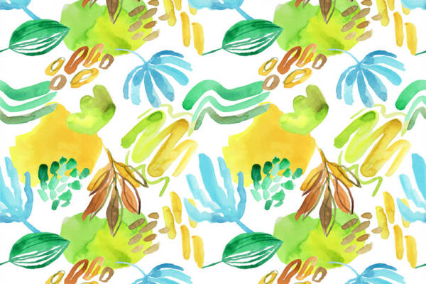 清新自然风格面料印花，夏日服装印花设计灵感