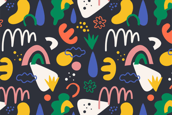 探索多彩抽象图案的面料印花，打造独特服装印花风格