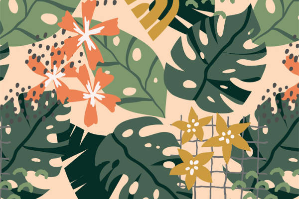 热带风情服装印花：自然灵感的面料印花设计