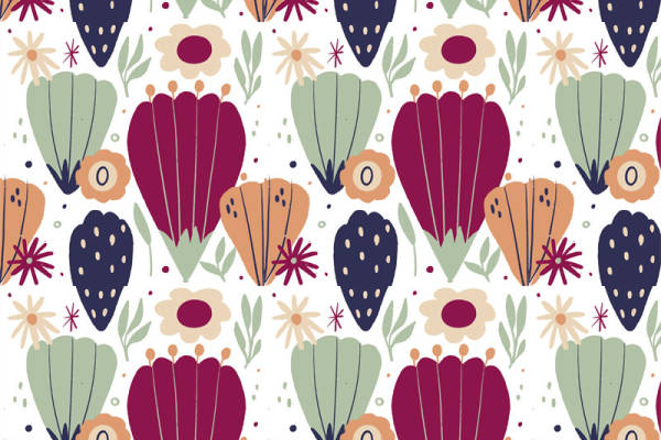 春日花卉图案服装印花面料:自然之美的时尚演绎