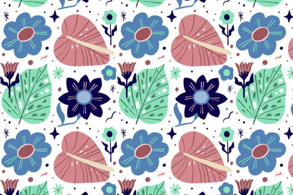 春日清新花卉面料印花设计，打造自然风格服装印花