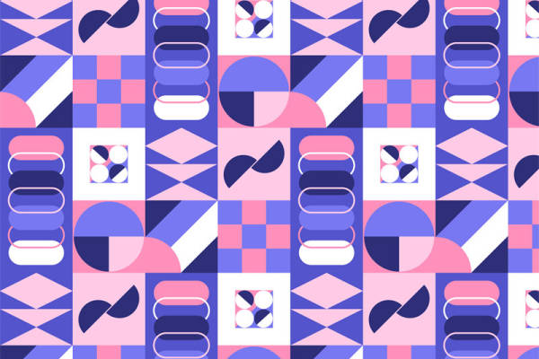 2024年春季新款几何图案面料印花服装印花设计