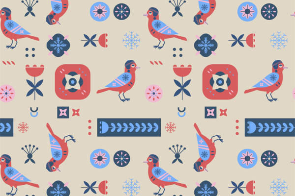 冬季主题面料印花：时尚服装印花设计灵感