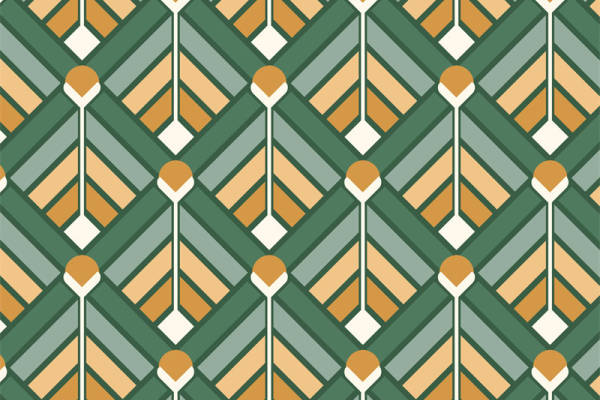 复古几何图案服装印花：经典与时尚的完美融合