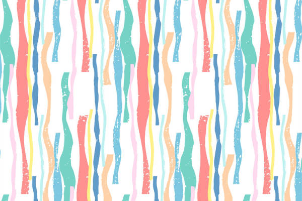 多彩抽象艺术服装印花:时尚面料印花设计