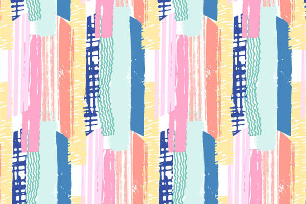 探索抽象艺术的魅力:多彩条纹面料印花服装