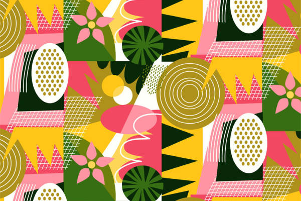 2023春夏流行面料印花：活力花卉图案服装印花设计