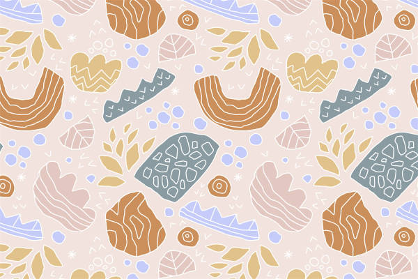 探索自然之美：抽象几何图案面料印花服装