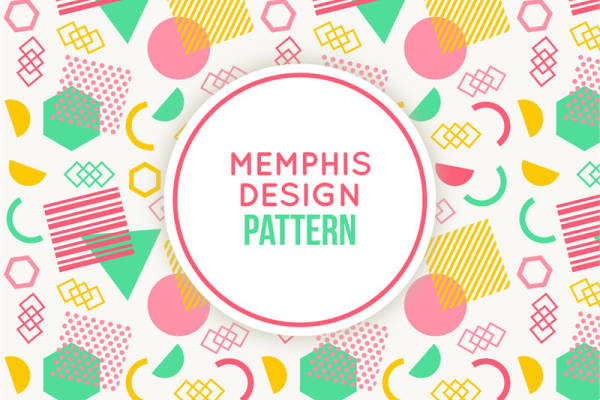 孟菲斯风格面料印花：复古几何图案服装印花设计