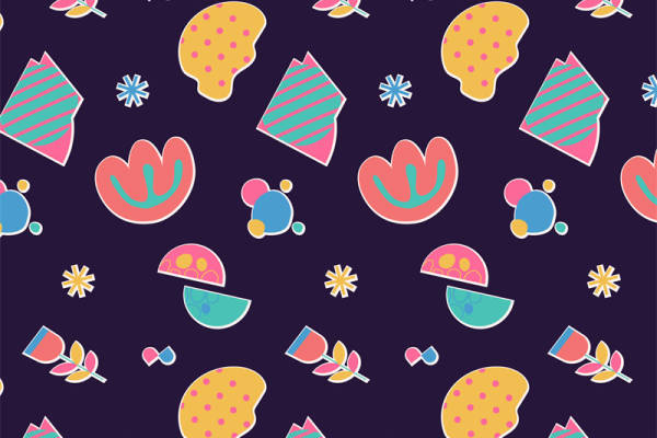 夏日清新水果图案服装印花面料设计