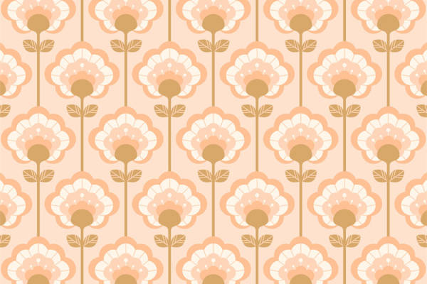 优雅花卉图案面料印花，春日服装印花设计灵感