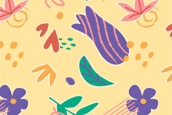 春日花卉图案面料印花，打造清新自然服装印花风格