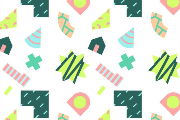 现代抽象几何图案面料印花,为服装增添活力