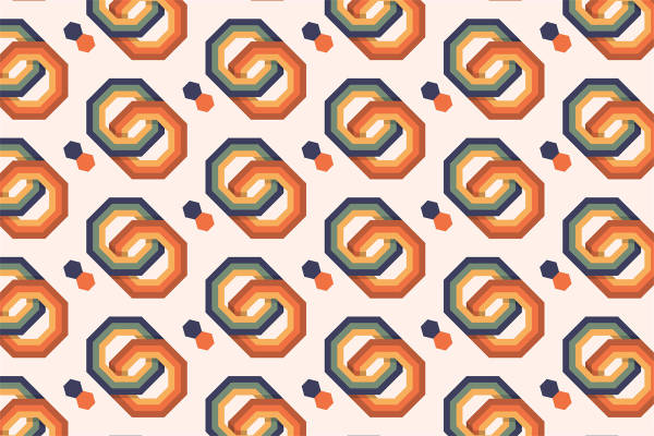 现代抽象几何图案服装印花面料设计