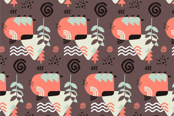 探索自然之美：独特几何图案面料印花服装