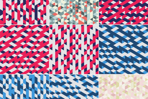 探索几何魅力：多色几何图案服装印花面料