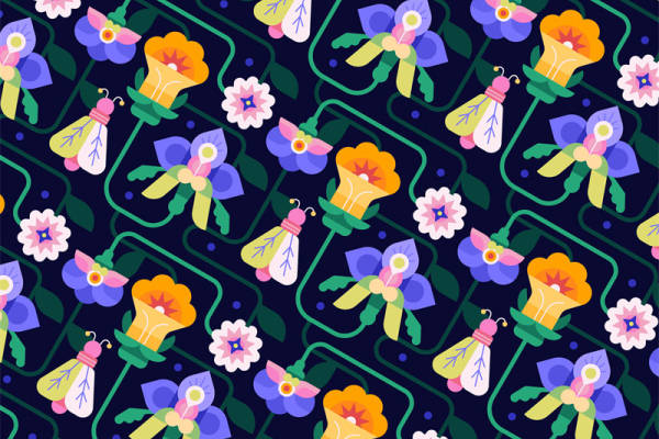 春日花园主题面料印花:点亮你的服装印花设计