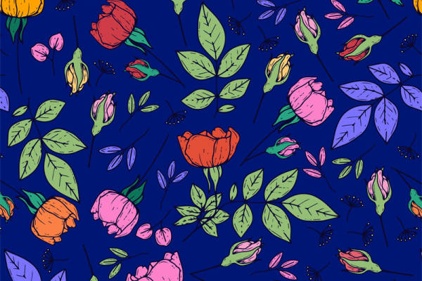 春日花园：多彩花卉面料印花服装设计