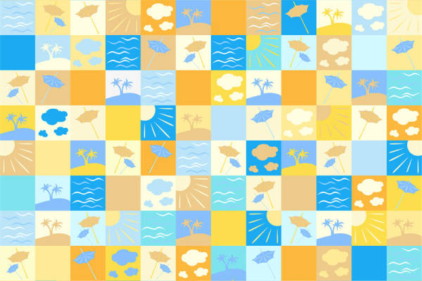 夏日风情海滩度假服装印花面料设计