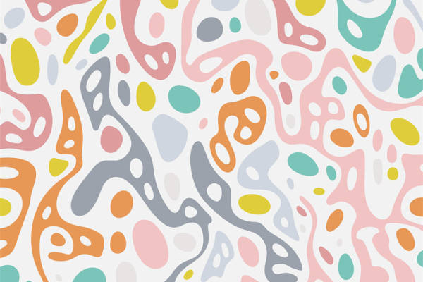 2024年春夏新款多彩抽象服装印花面料推荐