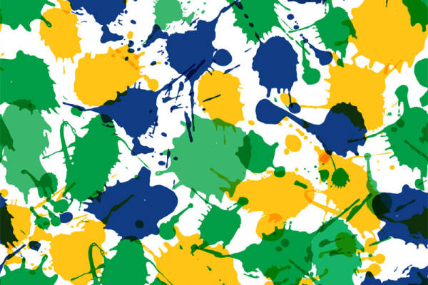 活力四射的抽象艺术服装印花面料设计