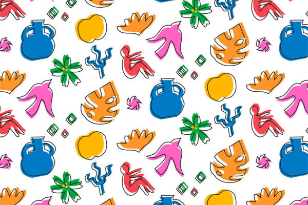 活力四射的希腊神话元素服装印花面料设计