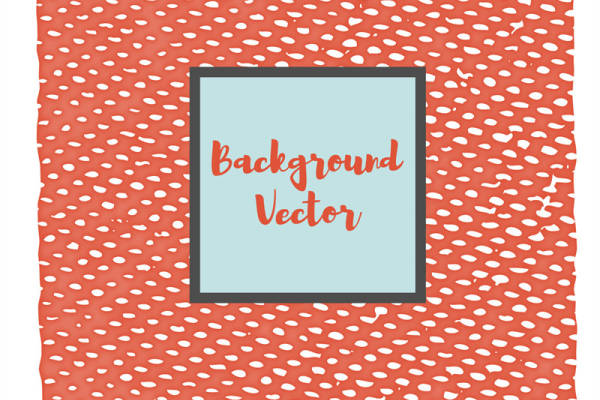 时尚珊瑚红斑点图案服装印花面料设计