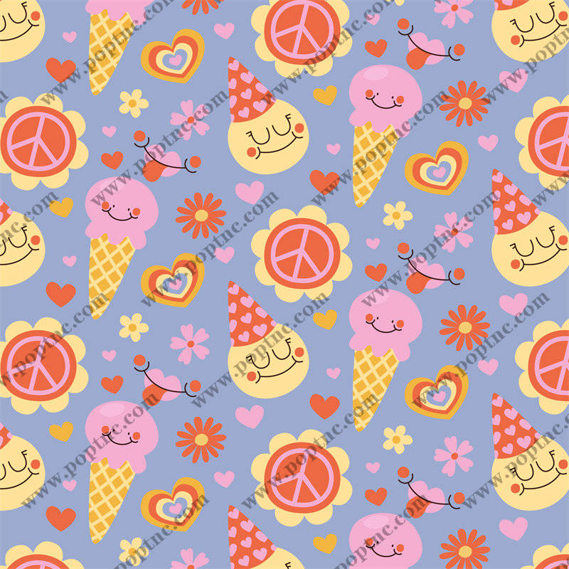 夏日清新可爱风格面料印花,服装印花设计新趋势