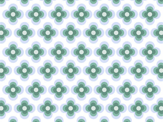 清新绿色花卉图案面料印花,打造春日服装印花新风尚